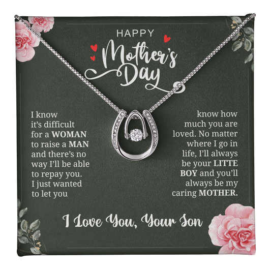 Forever Your Little Boy - Love Necklace for Mom ShineOn Fulfillment