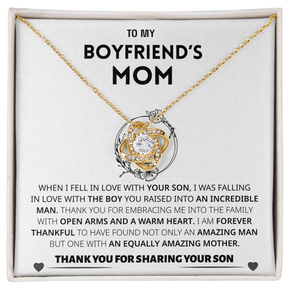 Grateful for the Amazing Son You Raised - Gift for Boyfriend's Mom ShineOn Fulfillment