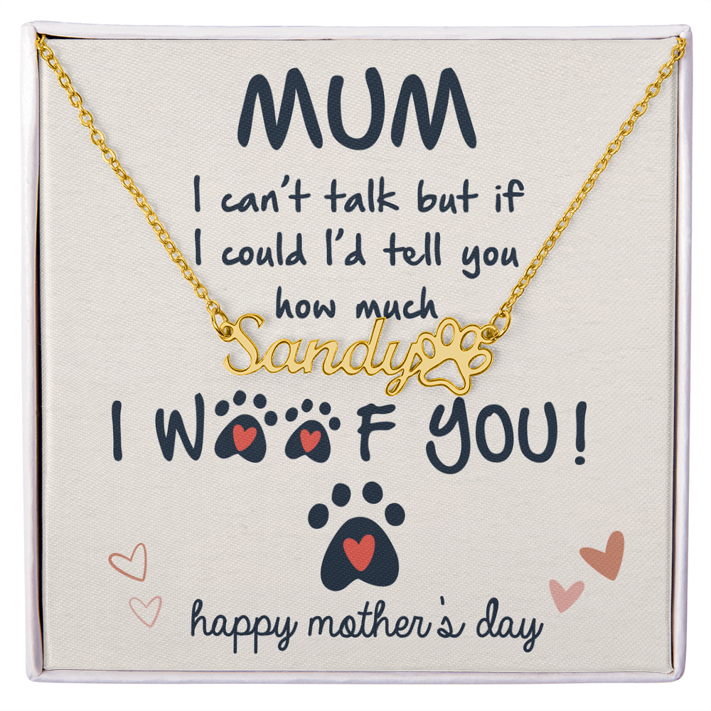 If i could tell you how much i love you - Pawfect Love Necklace ShineOn Fulfillment