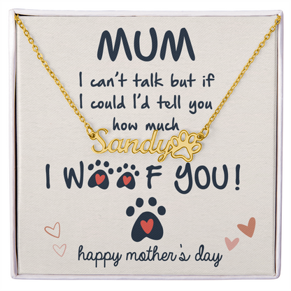 If i could tell you how much i love you - Pawfect Love Necklace ShineOn Fulfillment