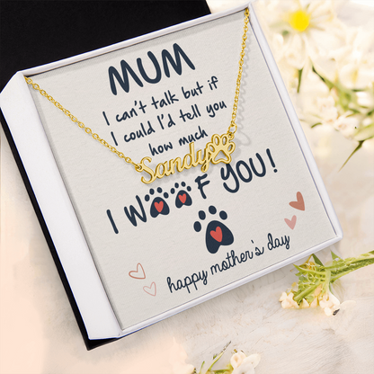 If i could tell you how much i love you - Pawfect Love Necklace ShineOn Fulfillment